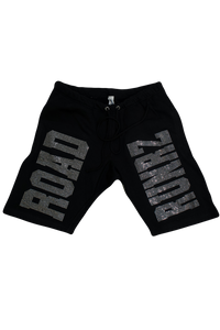 Sweat Shorts w/ Varsity Font RoadRunrz Rhinestones