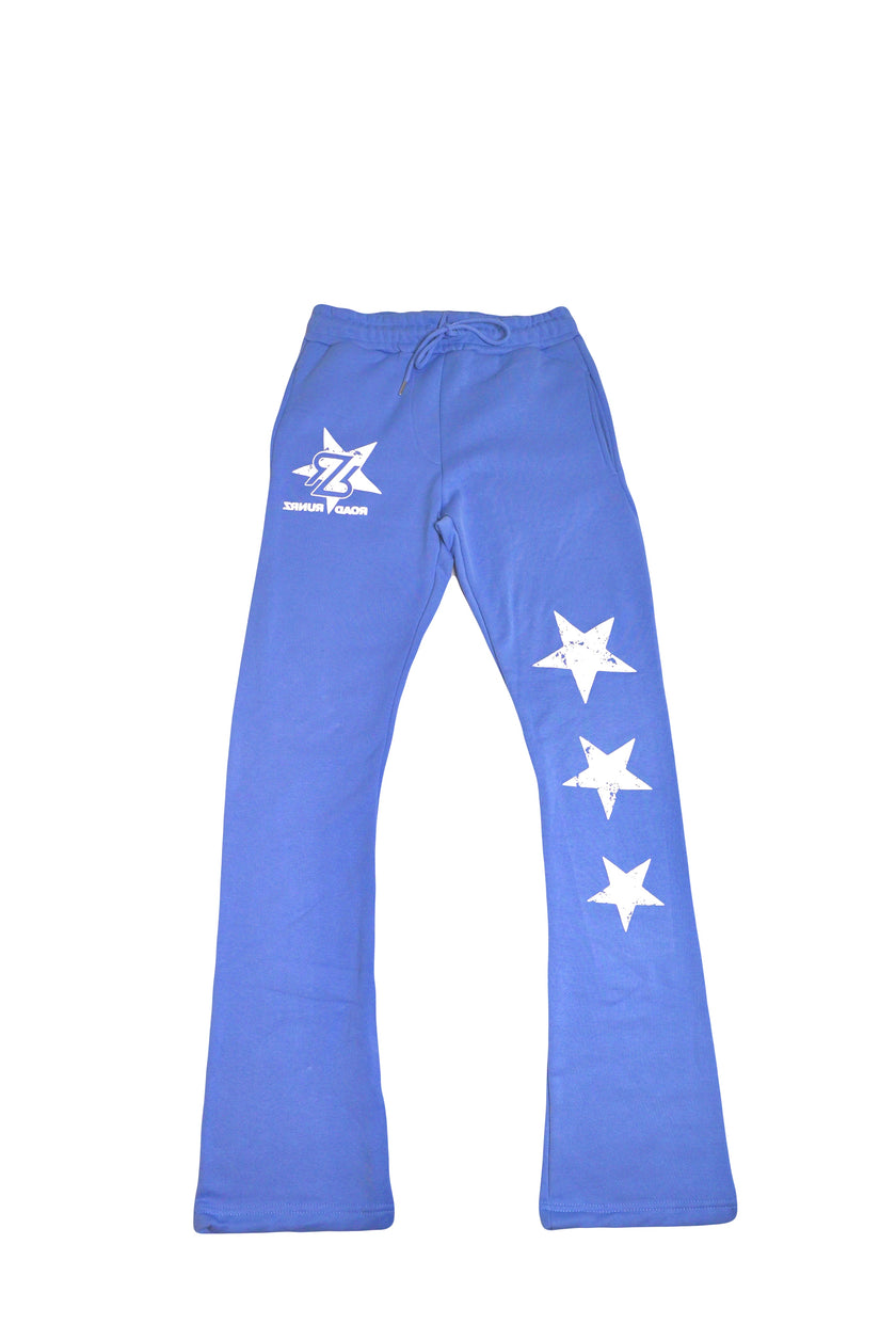 Baby Blue RR Star Stacked Pants