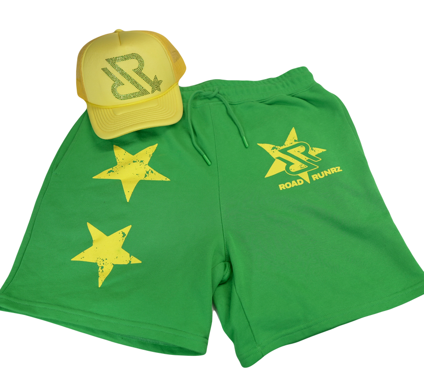 Green Shorts w/ Yellow Star Logo