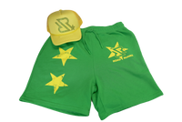 Green Shorts w/ Yellow Star Logo