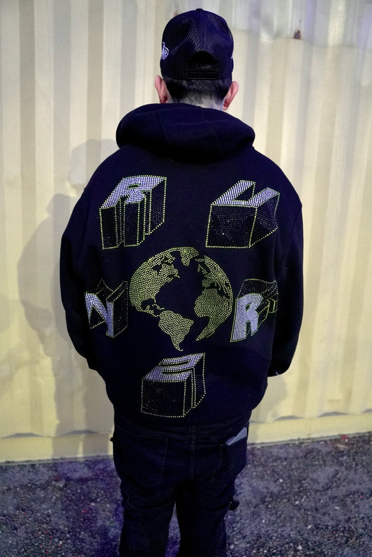 World Zip Up Hoodie