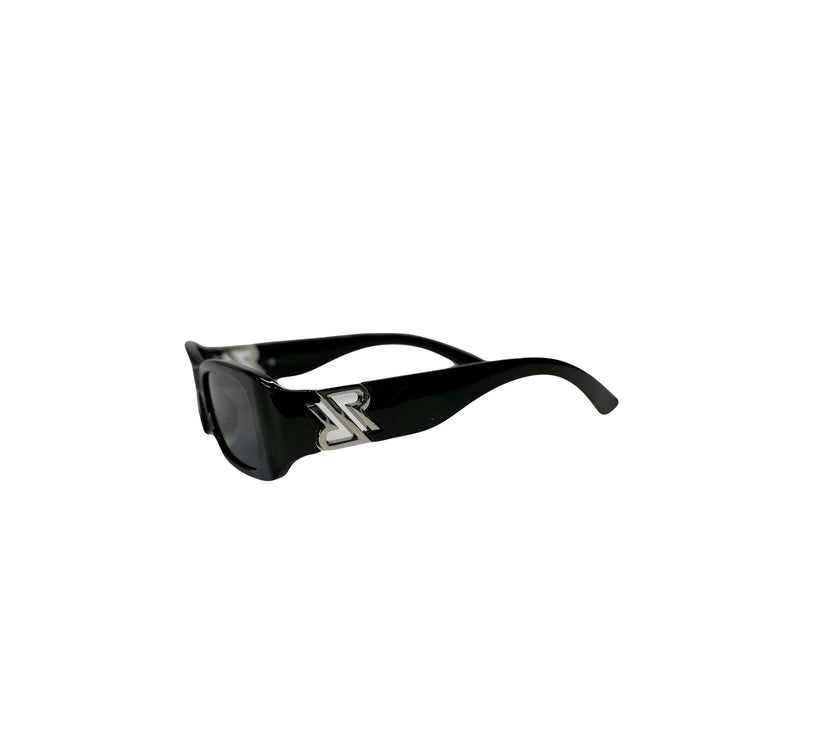 Sun Glasses-  RR Logo , w/ Dark Lenses, Black or white Frames