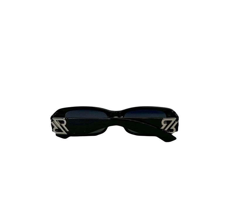 Sun Glasses-  RR Logo , w/ Dark Lenses, Black or white Frames