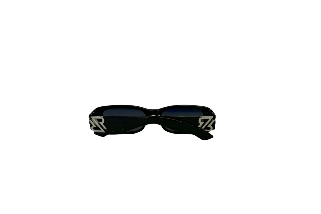 Sun Glasses-  RR Logo , w/ Dark Lenses, Black or white Frames