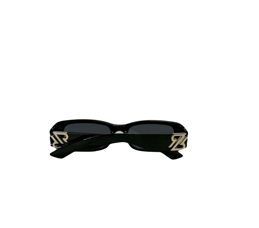 Sun Glasses-  RR Logo , w/ Dark Lenses, Black or white Frames