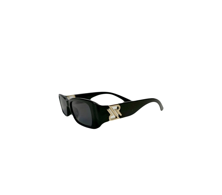 Sun Glasses-  RR Logo , w/ Dark Lenses, Black or white Frames