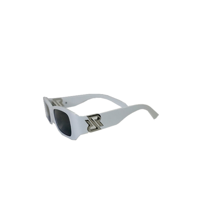 Sun Glasses-  RR Logo , w/ Dark Lenses, Black or white Frames